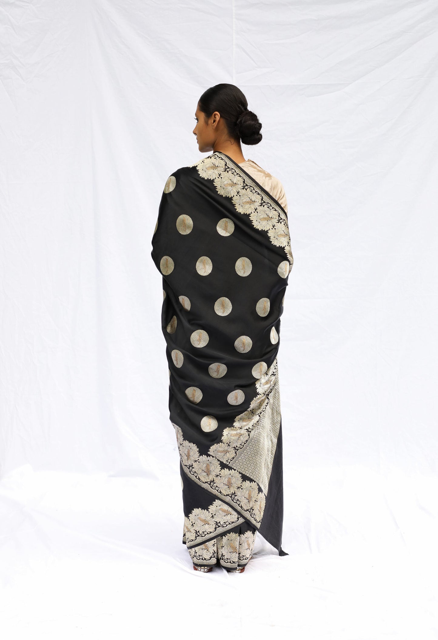 MM - BLACK MASHRU SILK