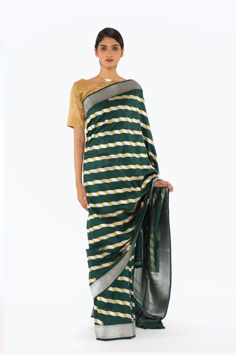 BOA - Green Chanderi Silk