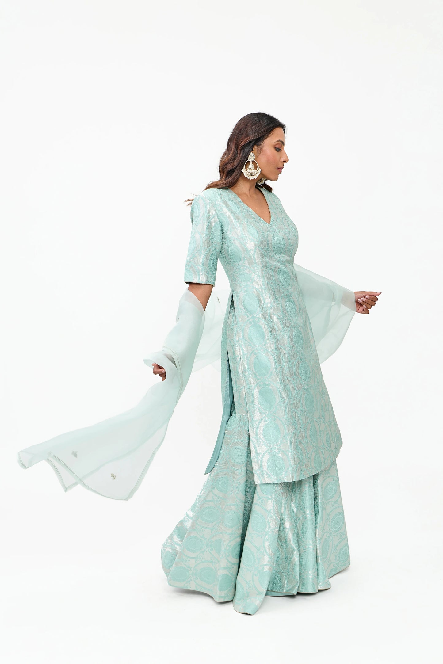 Nehal Varanasi Satin Brocade