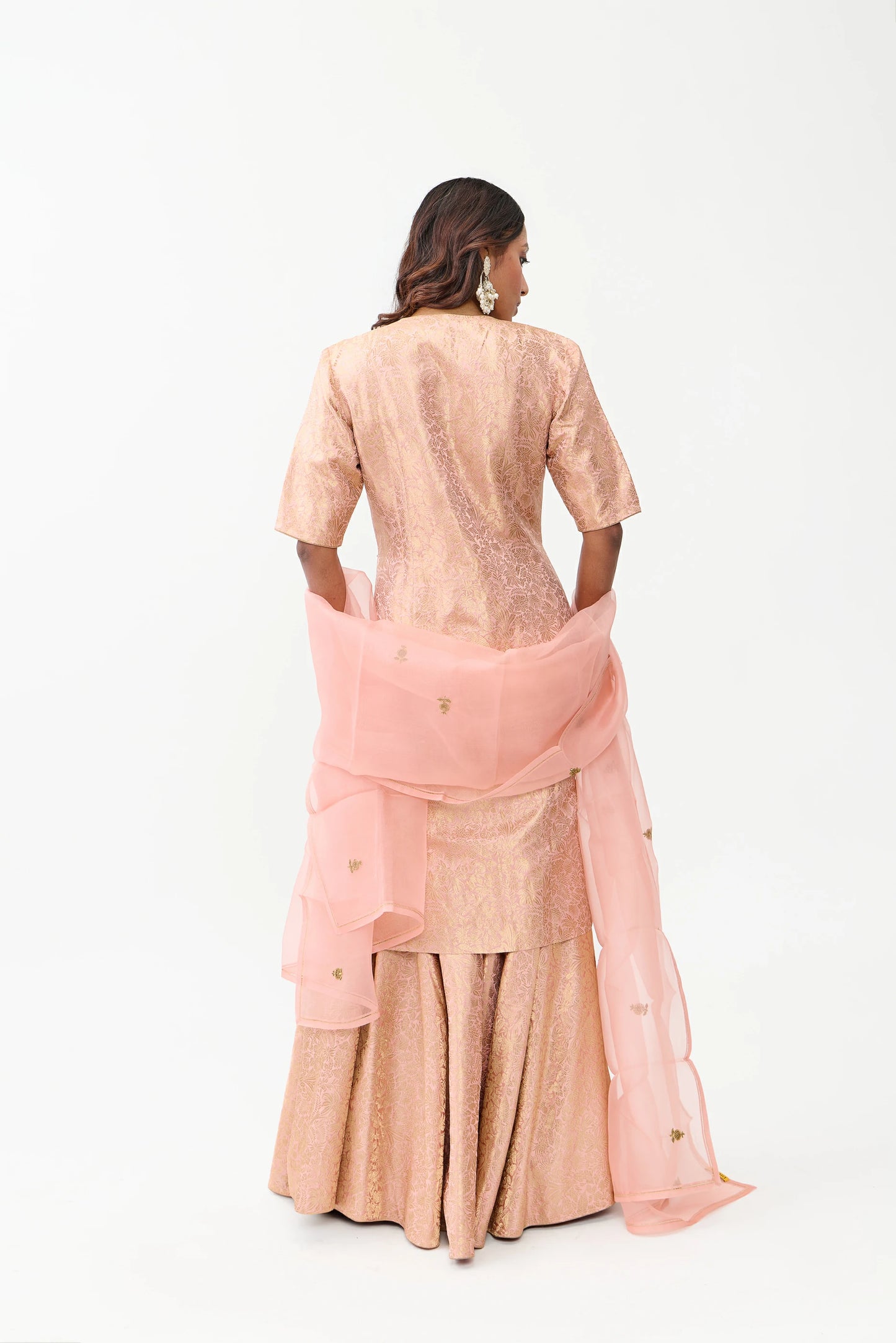 Noorie Varanasi Satin Brocade Sharara