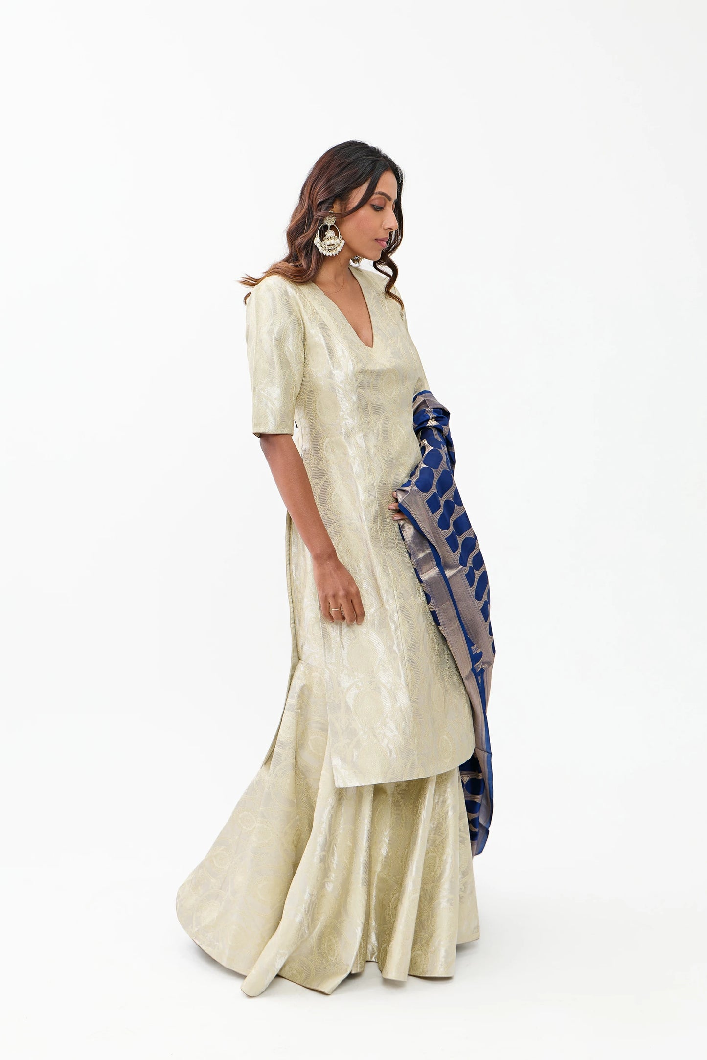 Nehal Varanasi Satin Brocade