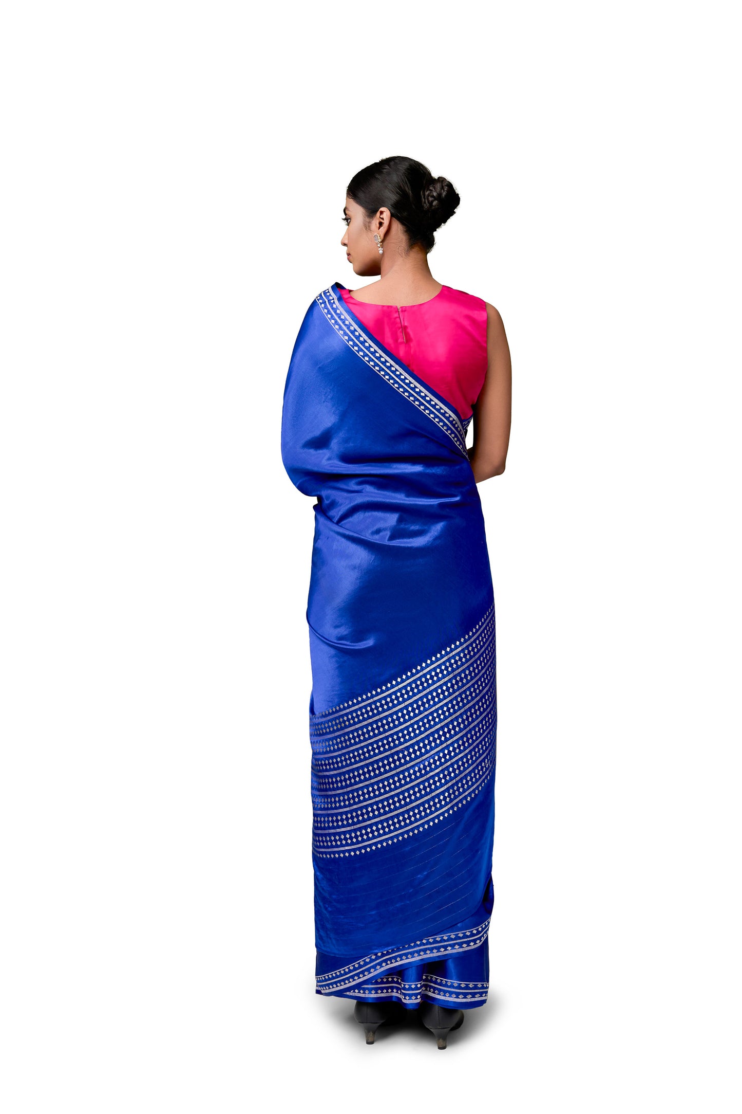 Untitled - Royal Blue Gajji Satin