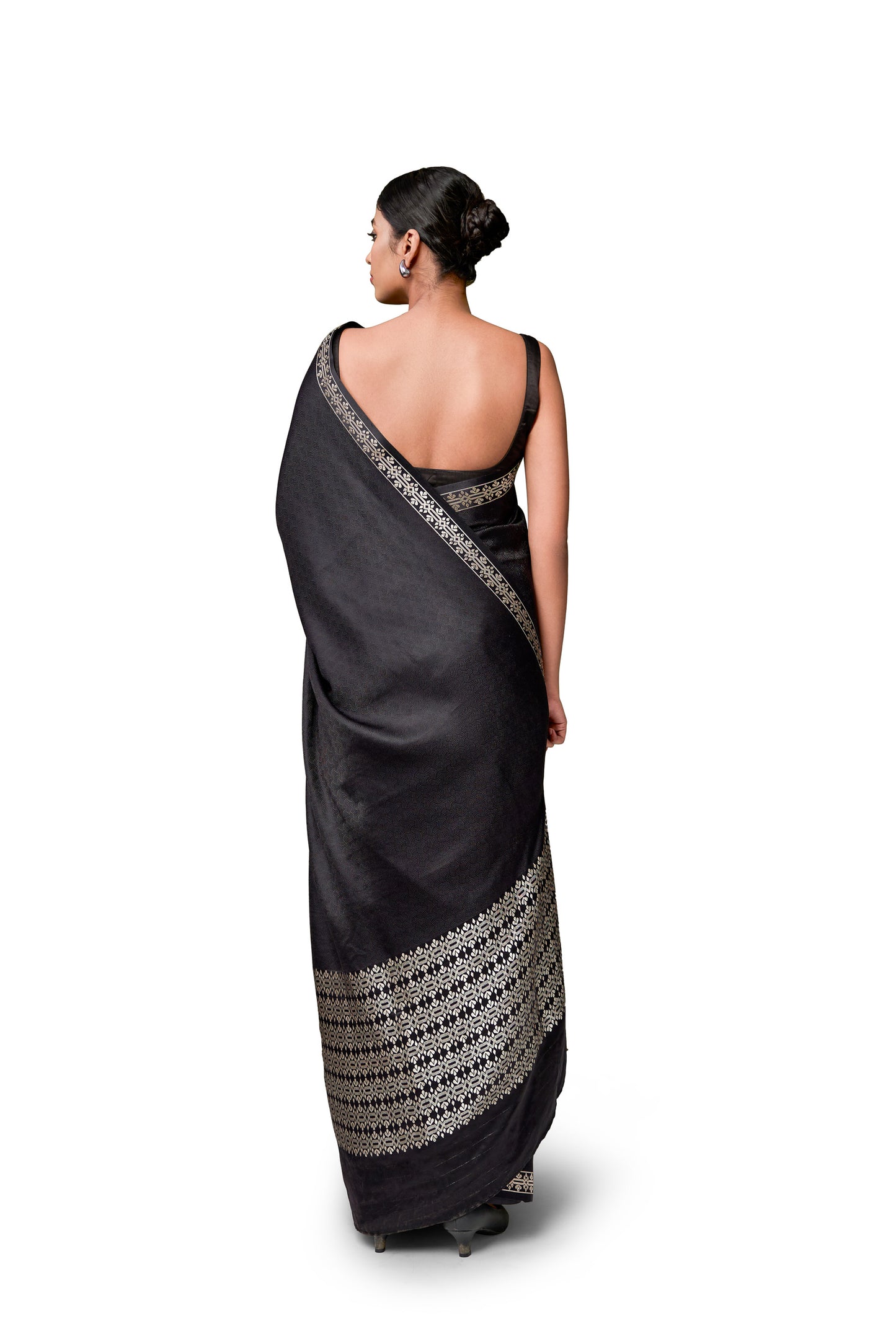 Untitled - Black Gajji Satin