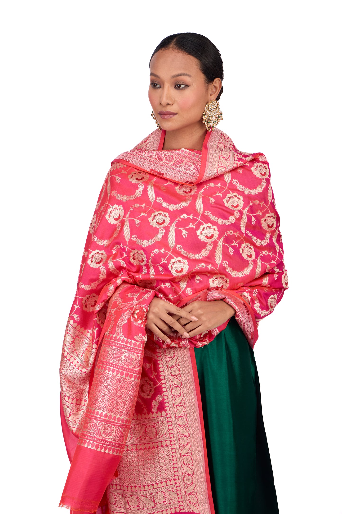 Rani Katan silk Dupatta