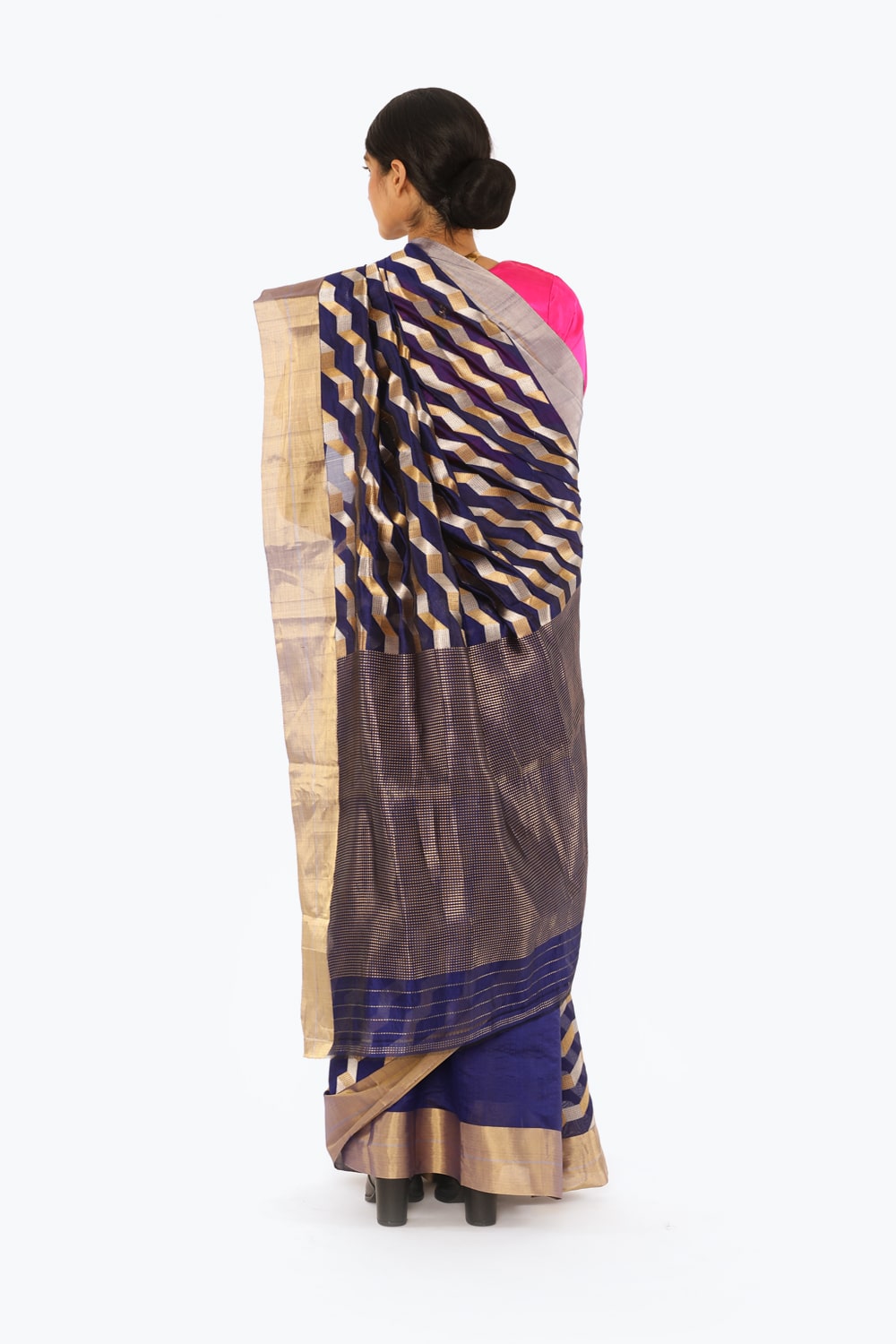 BOA - Purple Chanderi Silk