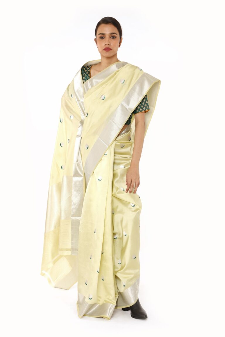 BOA - Sea Green Chanderi Silk Saree