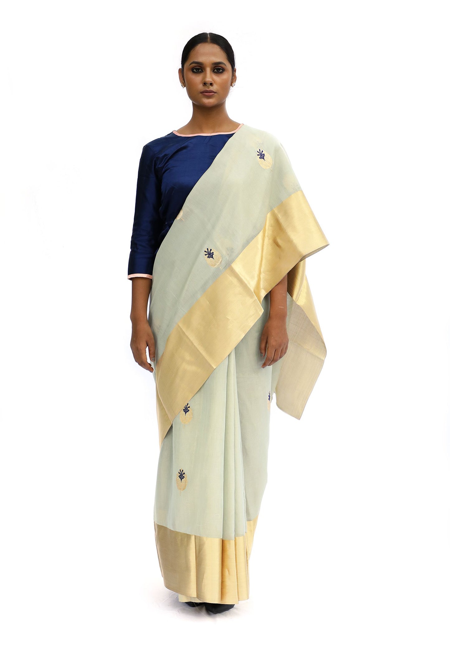 BOA - Sea Green Chanderi Cotton Tissue