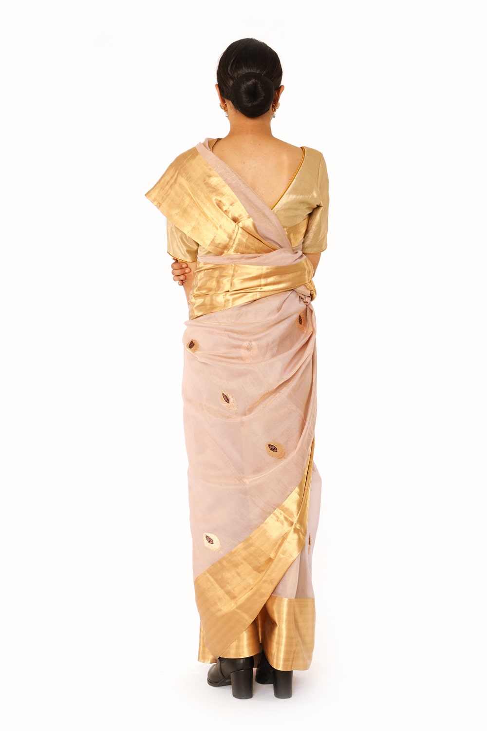 BOA - Mauve Cotton Tissue Saree