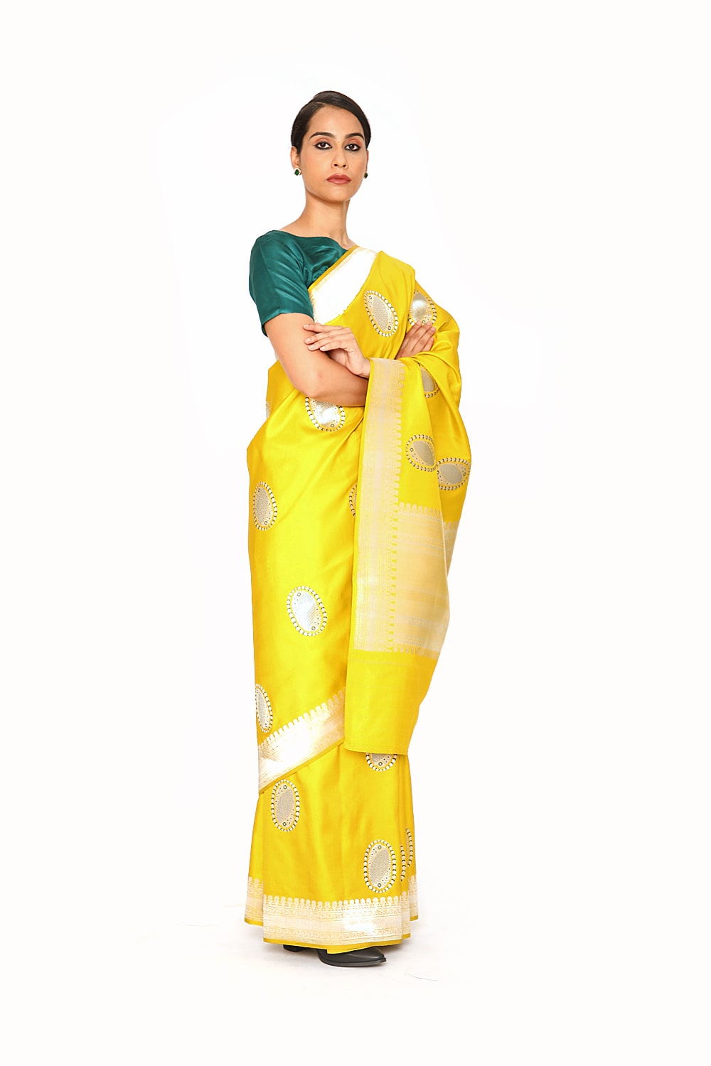 VANAMALI - lemmon yellow katan silk