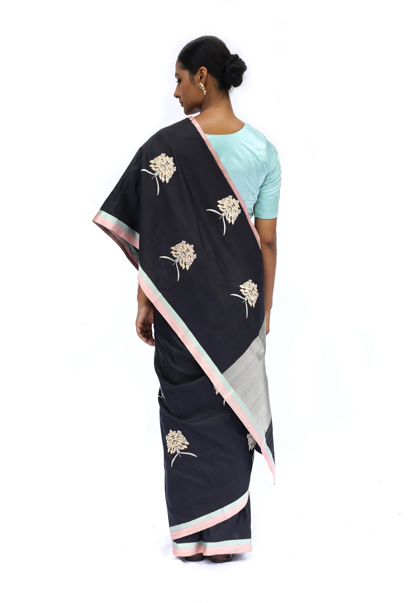 Prakriti - Black Katan Silk Saree