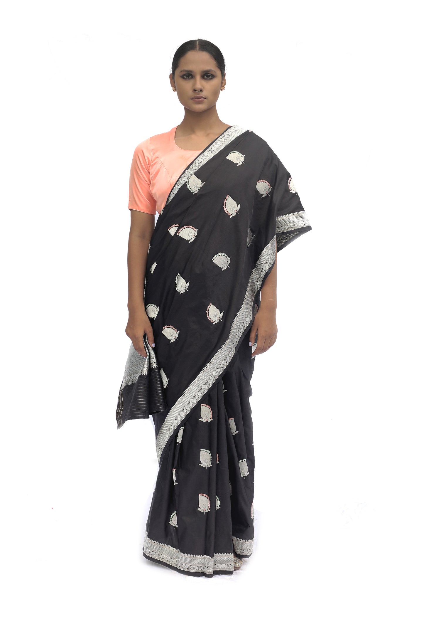 TARANEE - Black Bootidaar Saree