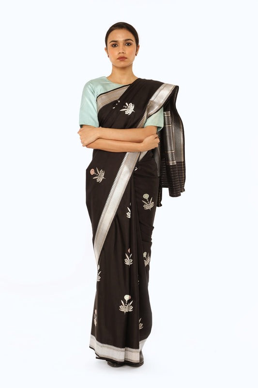 AANVI - Black Saree