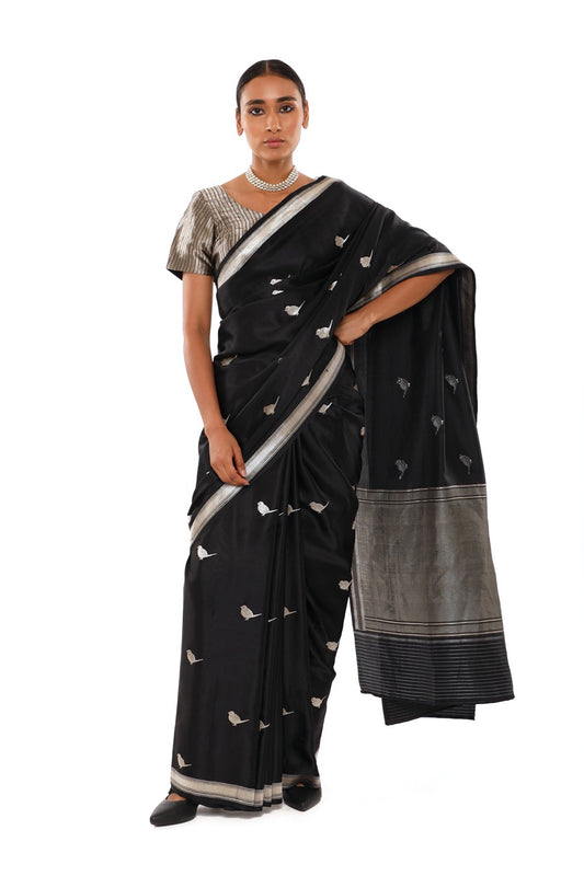 GURAIYA- black saree