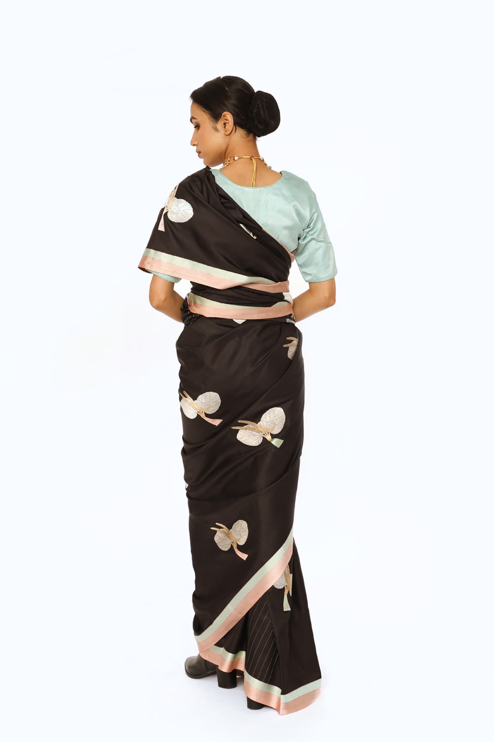 Prakriti - Black Katan Silk Saree