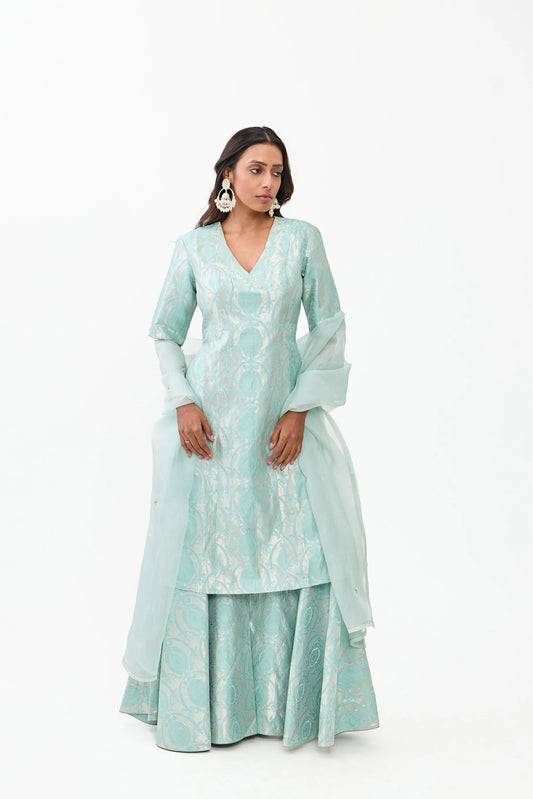 Nehal Varanasi Satin Brocade