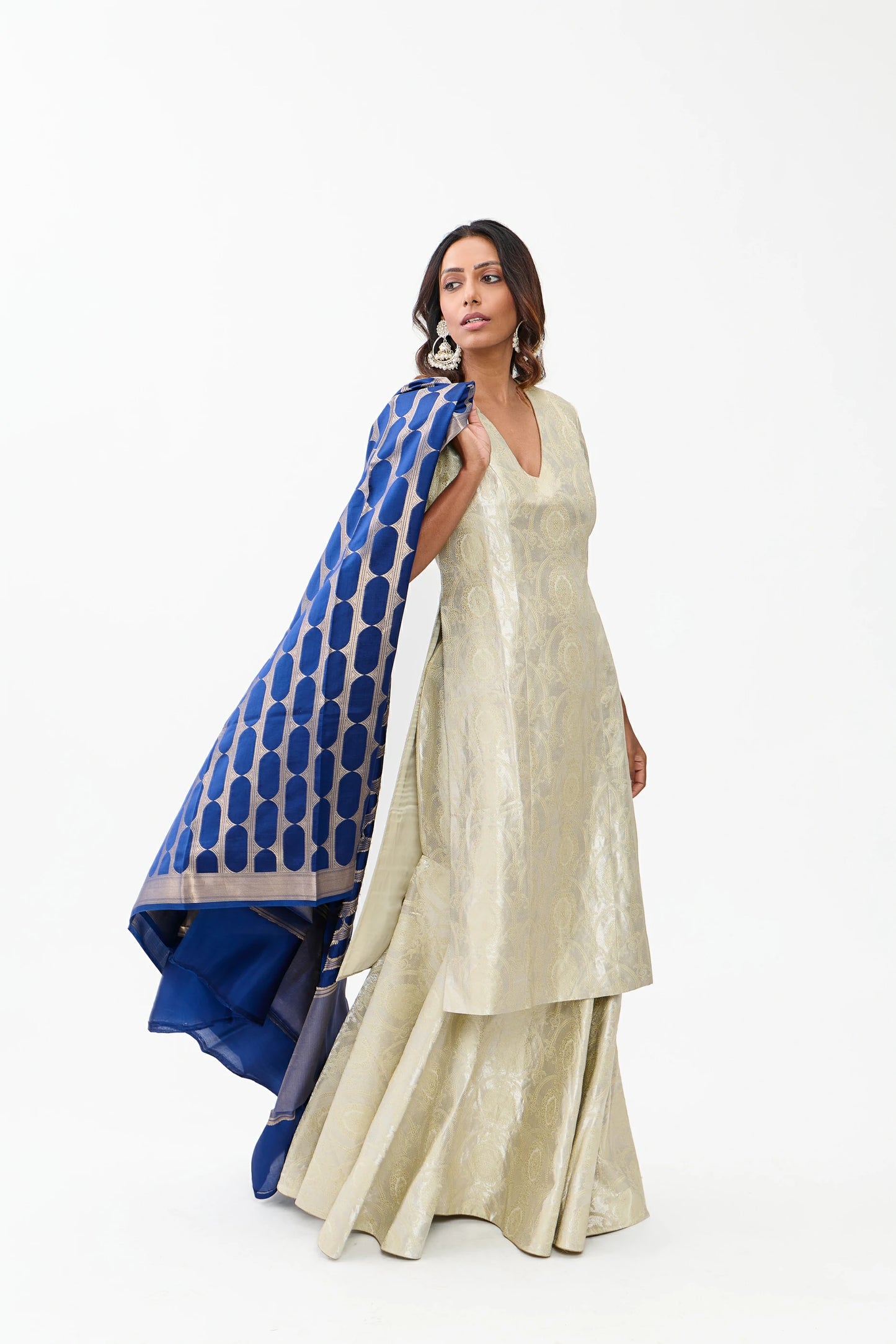 Nehal Varanasi Satin Brocade
