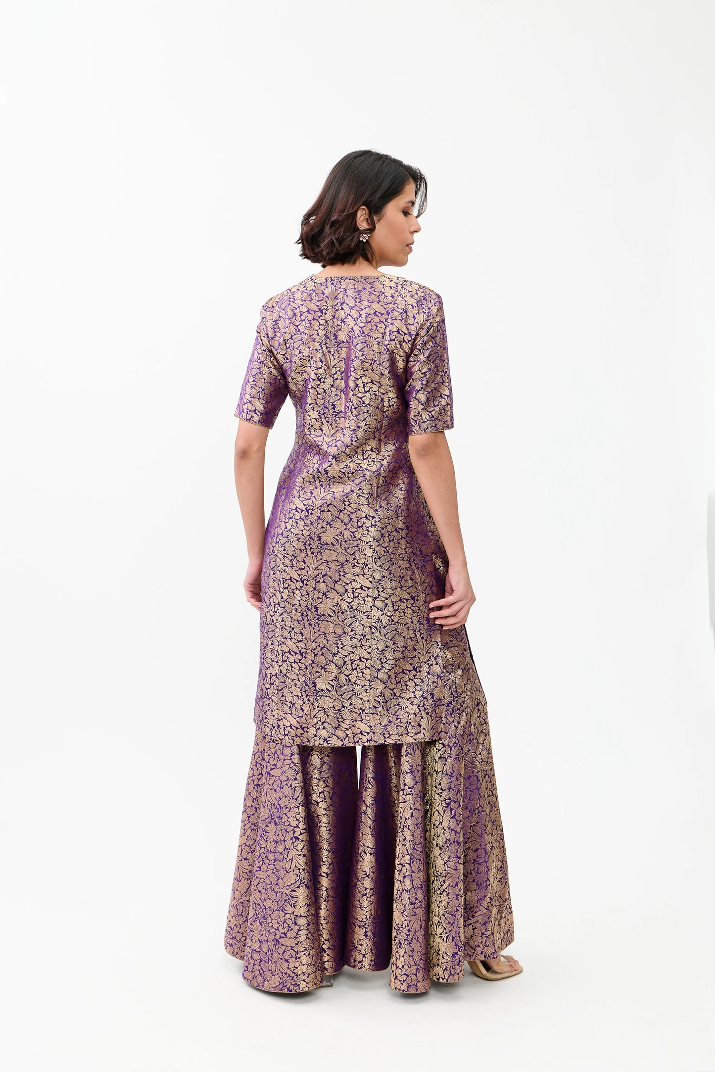 Noorie Varanasi Satin Brocade Sharara