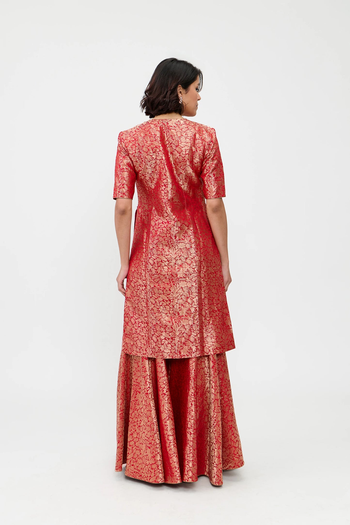 Noorie Varanasi Satin Brocade Sharara