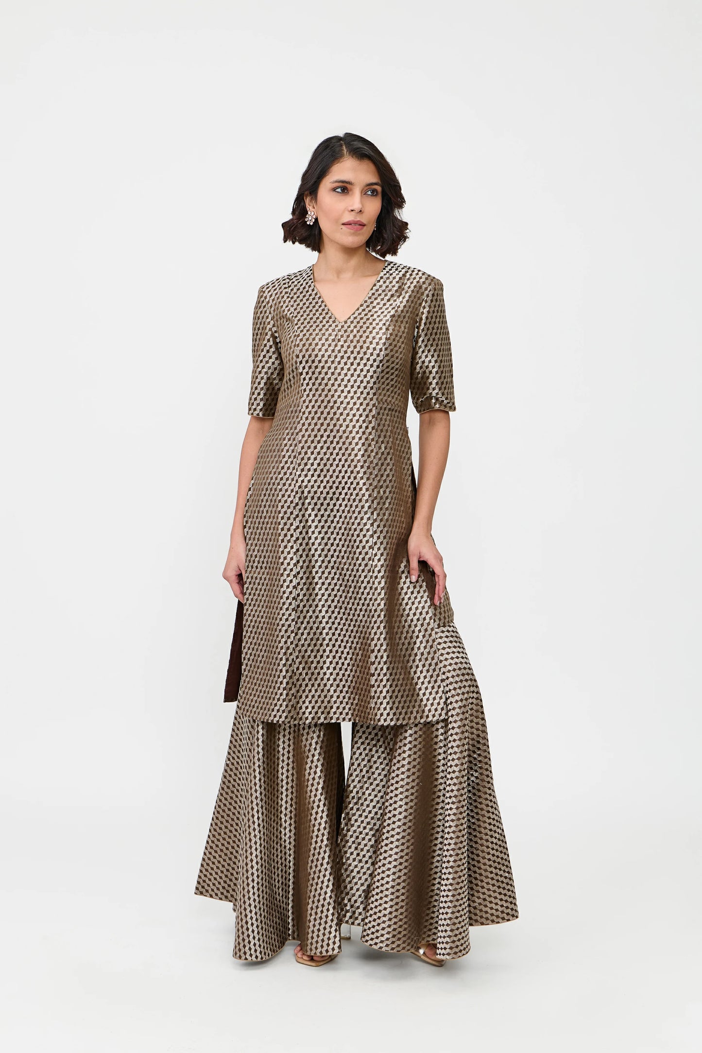 Aarshi Varanasi Silk Brocade Sharara