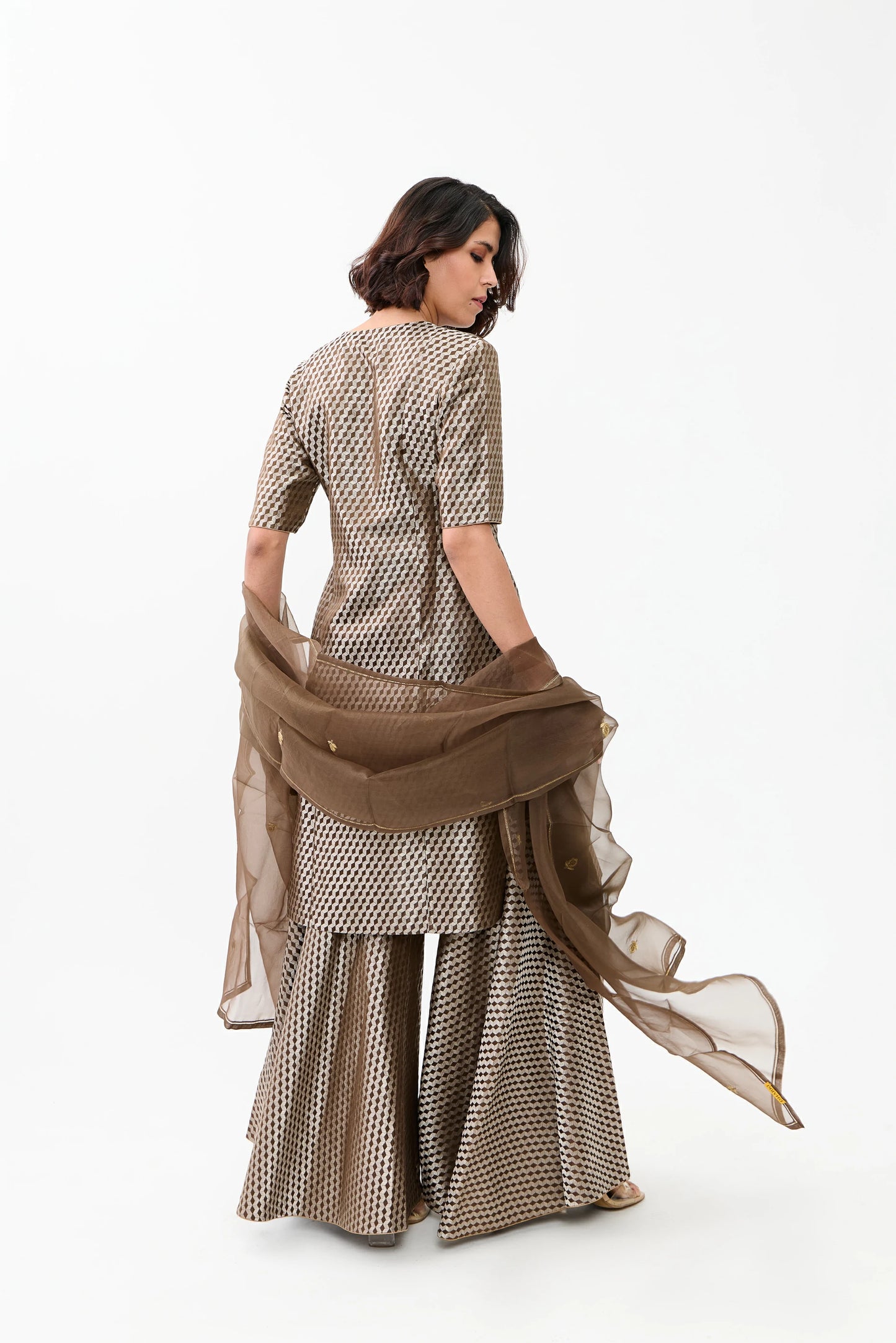 Aarshi Varanasi Silk Brocade Sharara