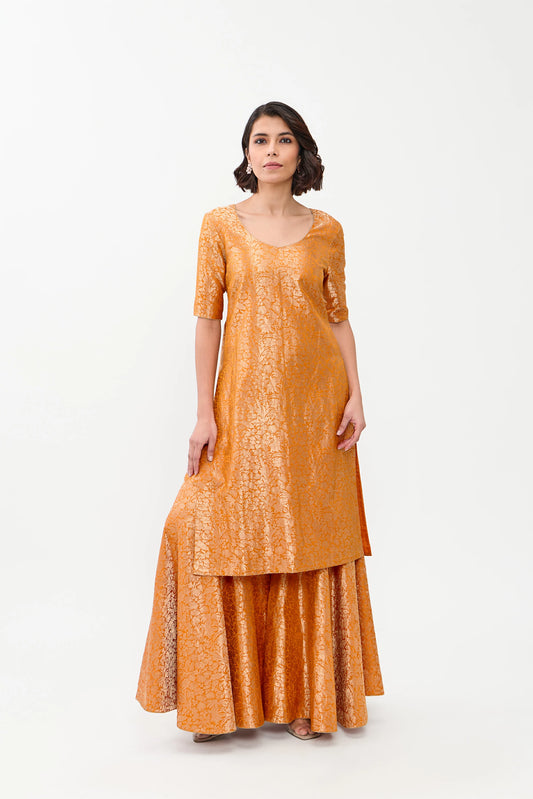 Noorie Varanasi Satin Brocade Sharara