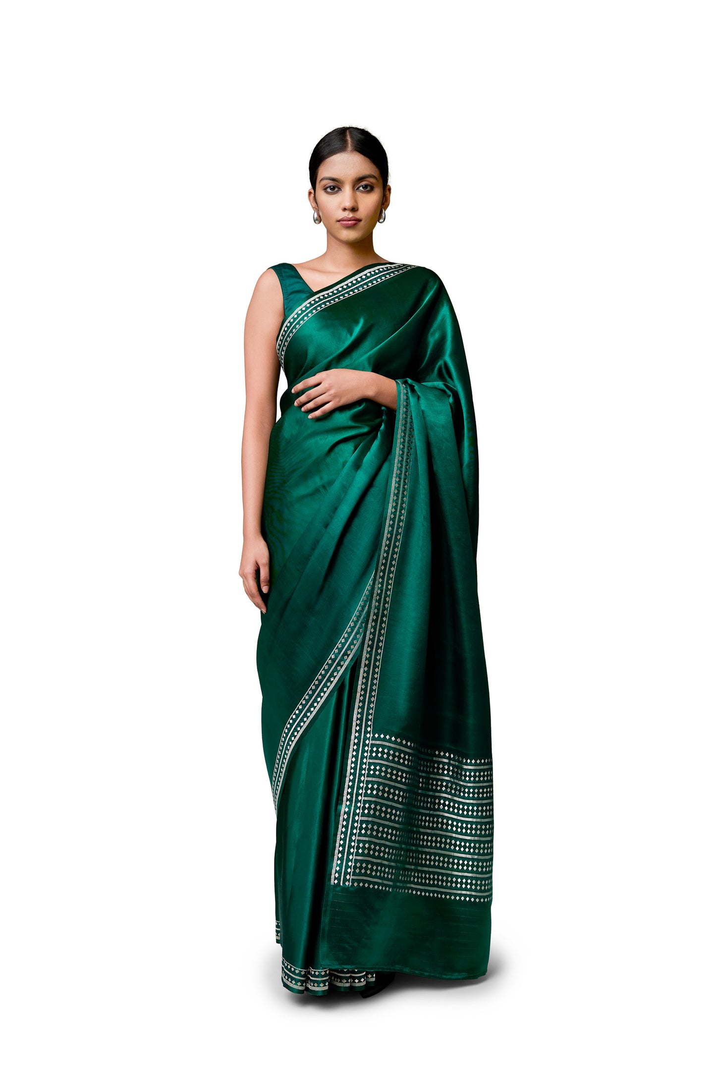 Untitled - Green Gajji Satin