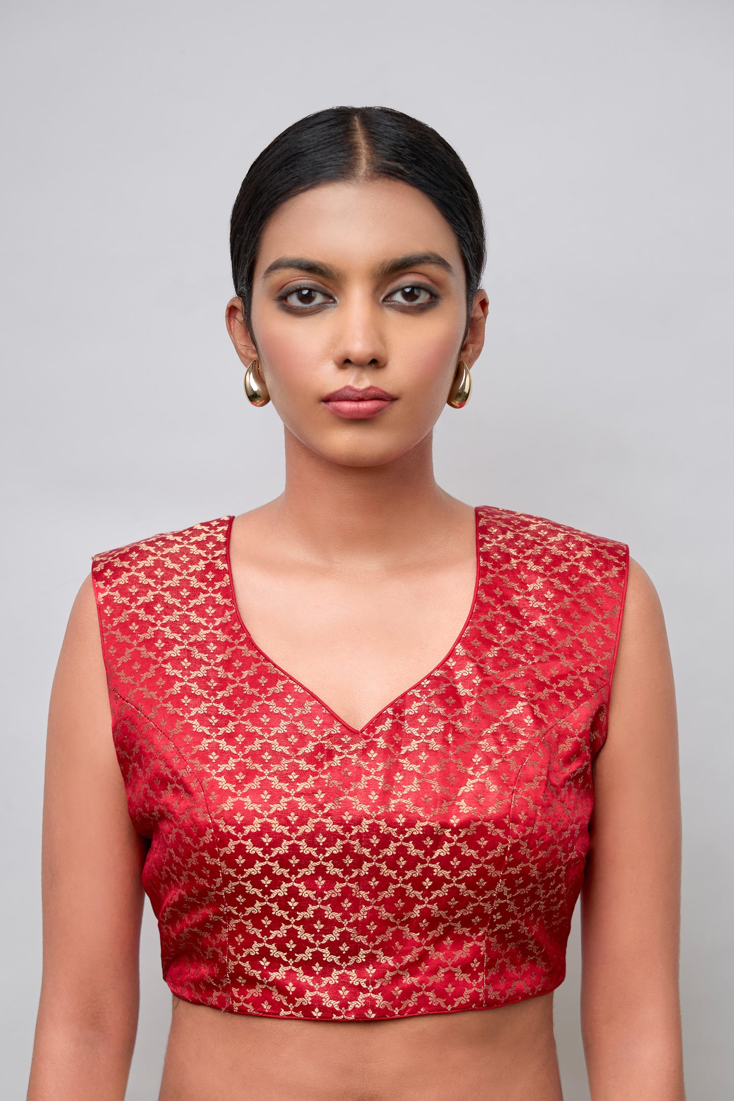 Blouse - Red Satin