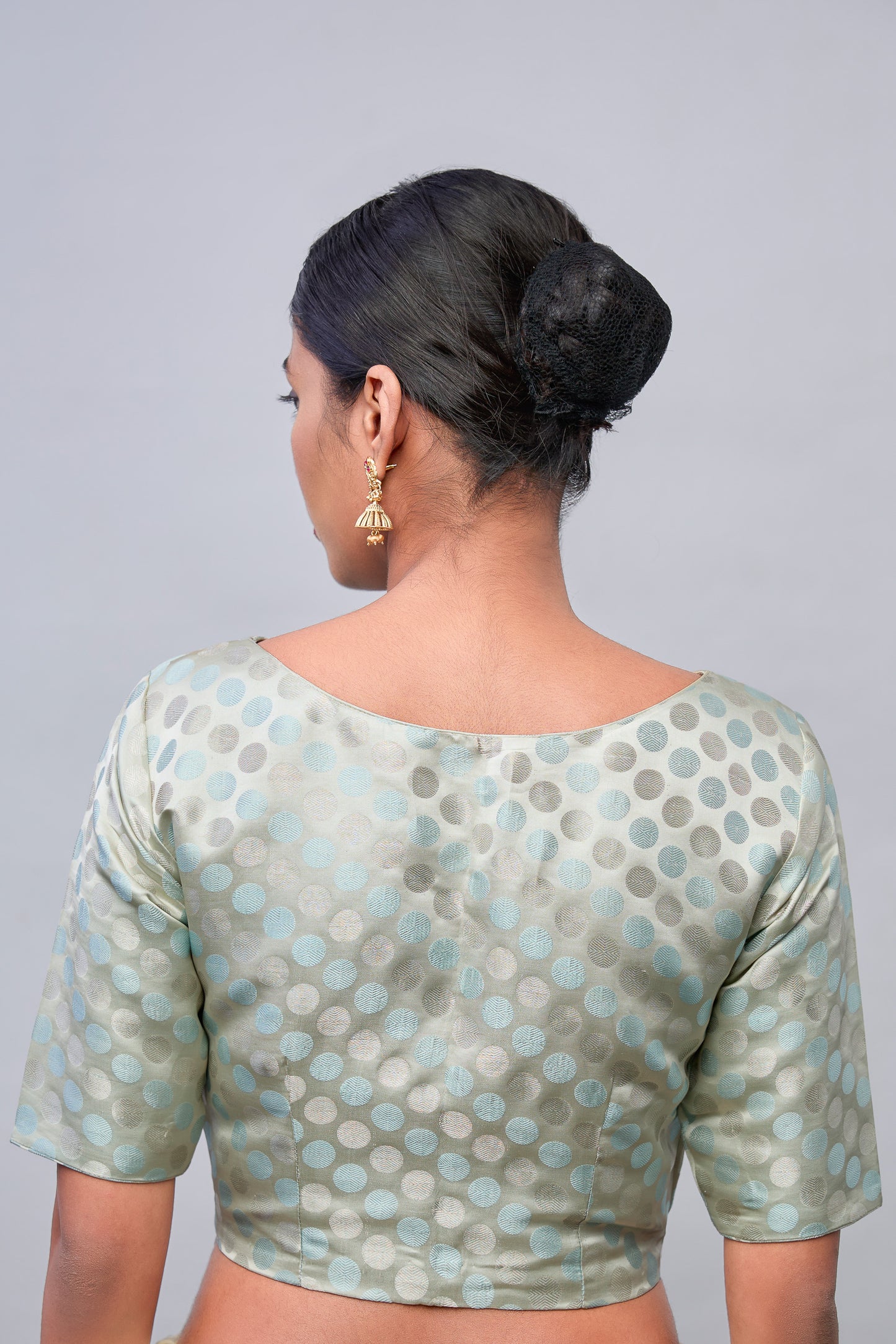 Blouse - Blue Satin