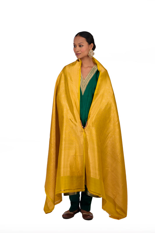 Mustard Silk Dupatta