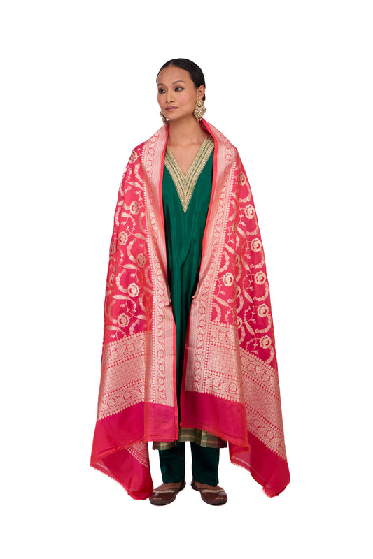 Rani Katan silk Dupatta