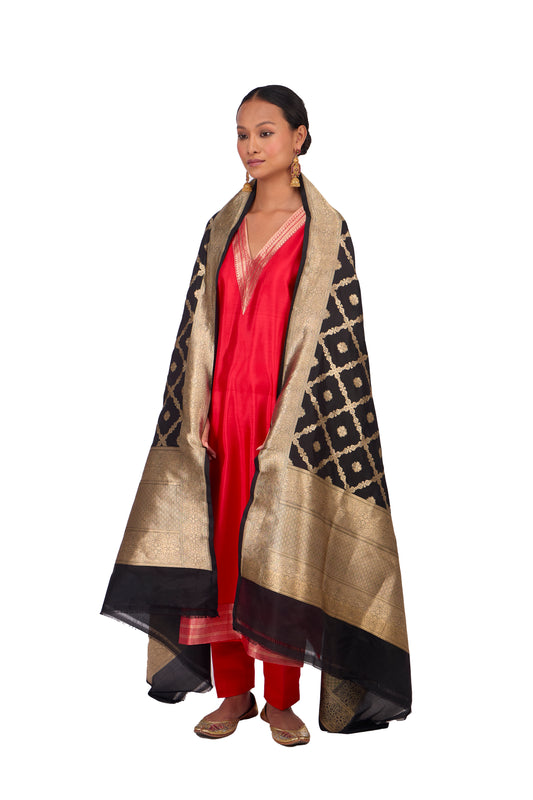 Katan silk Dupatta