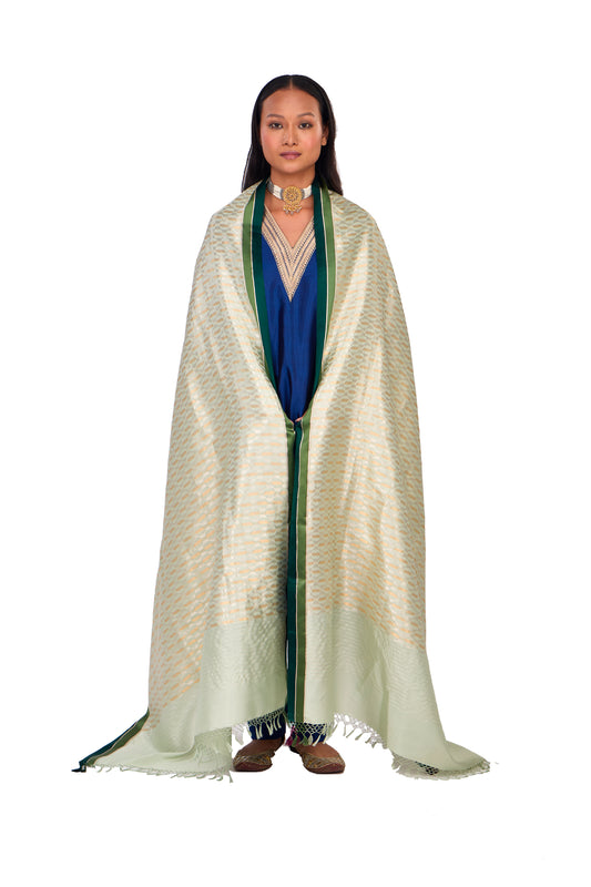 Sky Blue Katan Silk Dupatta