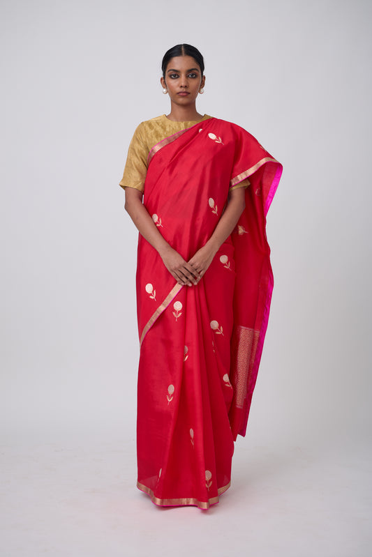 Red Silk Saree