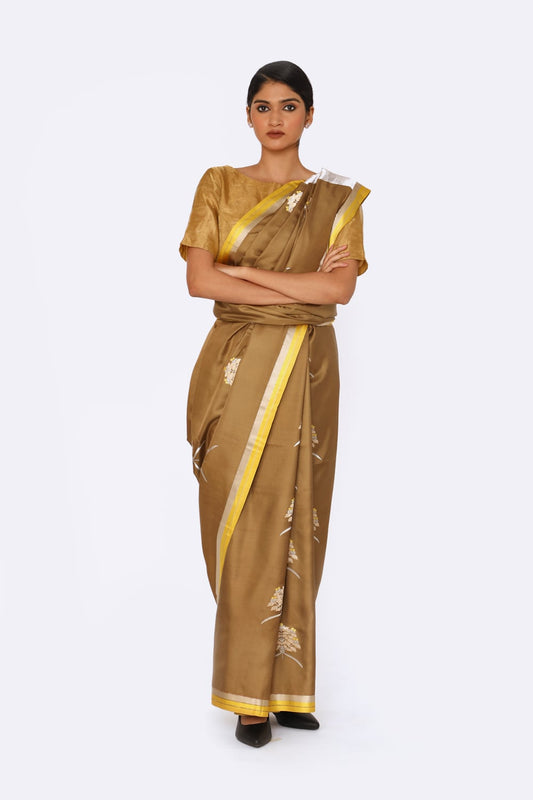 TARANEE – Dark Beige Saree