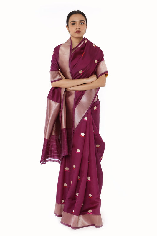 Palasha - Deep Wine Saree