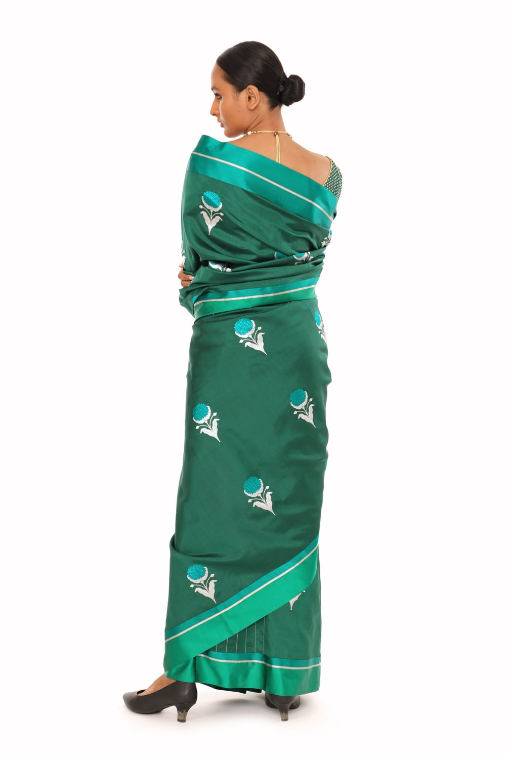 WANYA – Emerald Green Saree