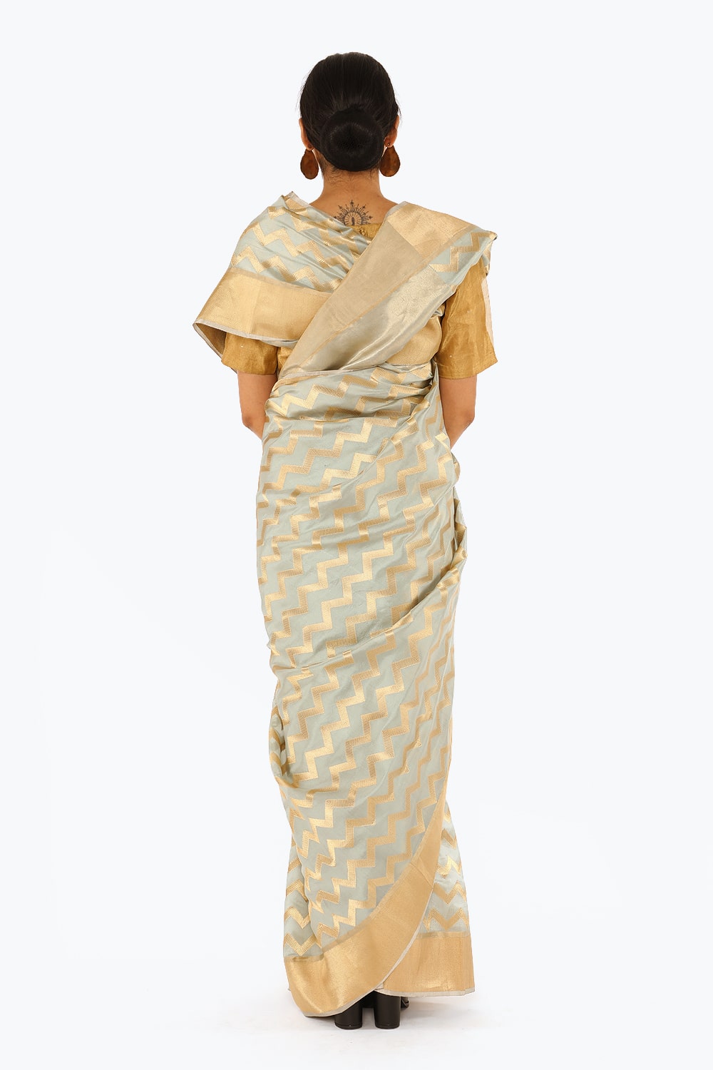 Niketa -  Powder Blue Saree