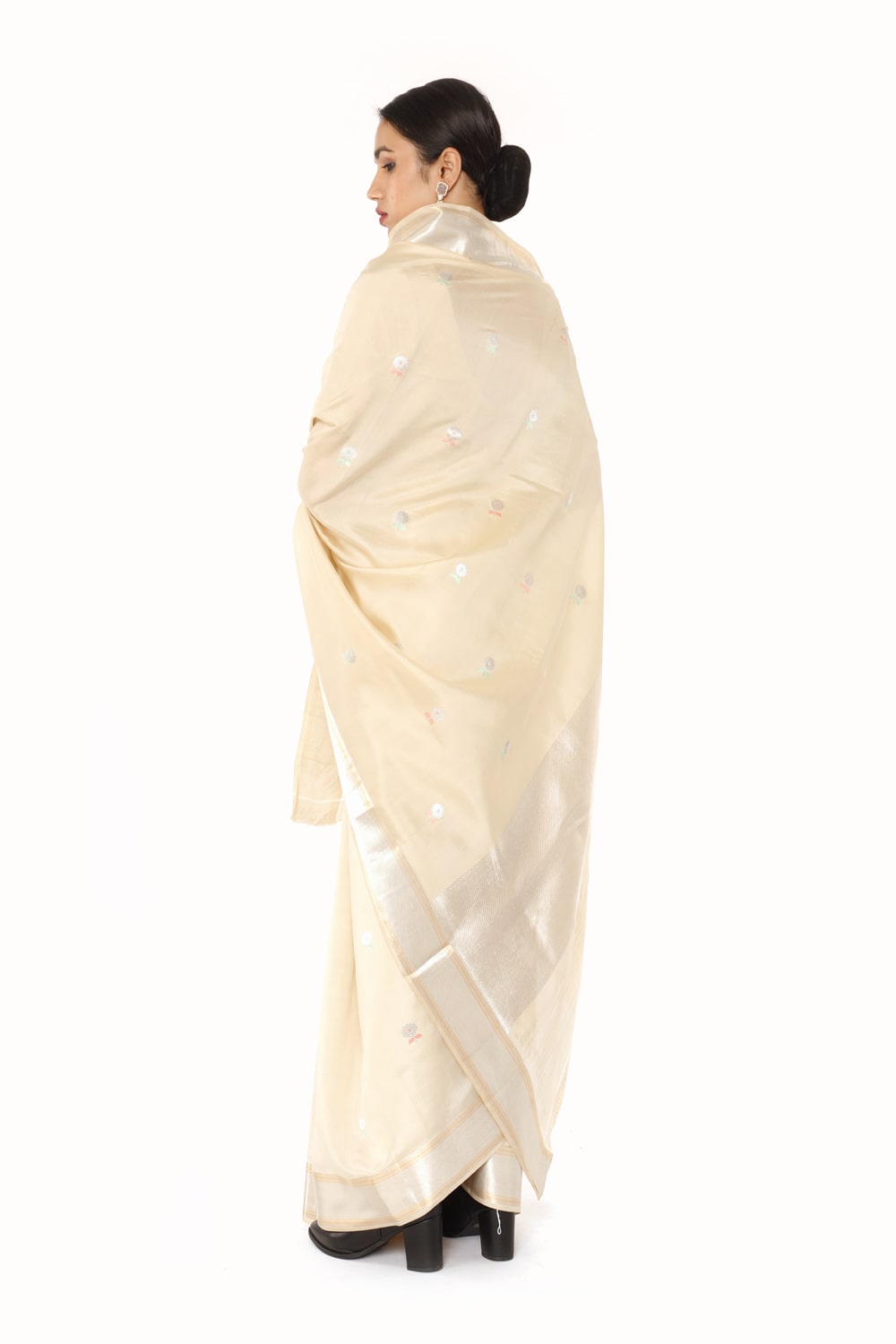 Ella - Ivory White Saree