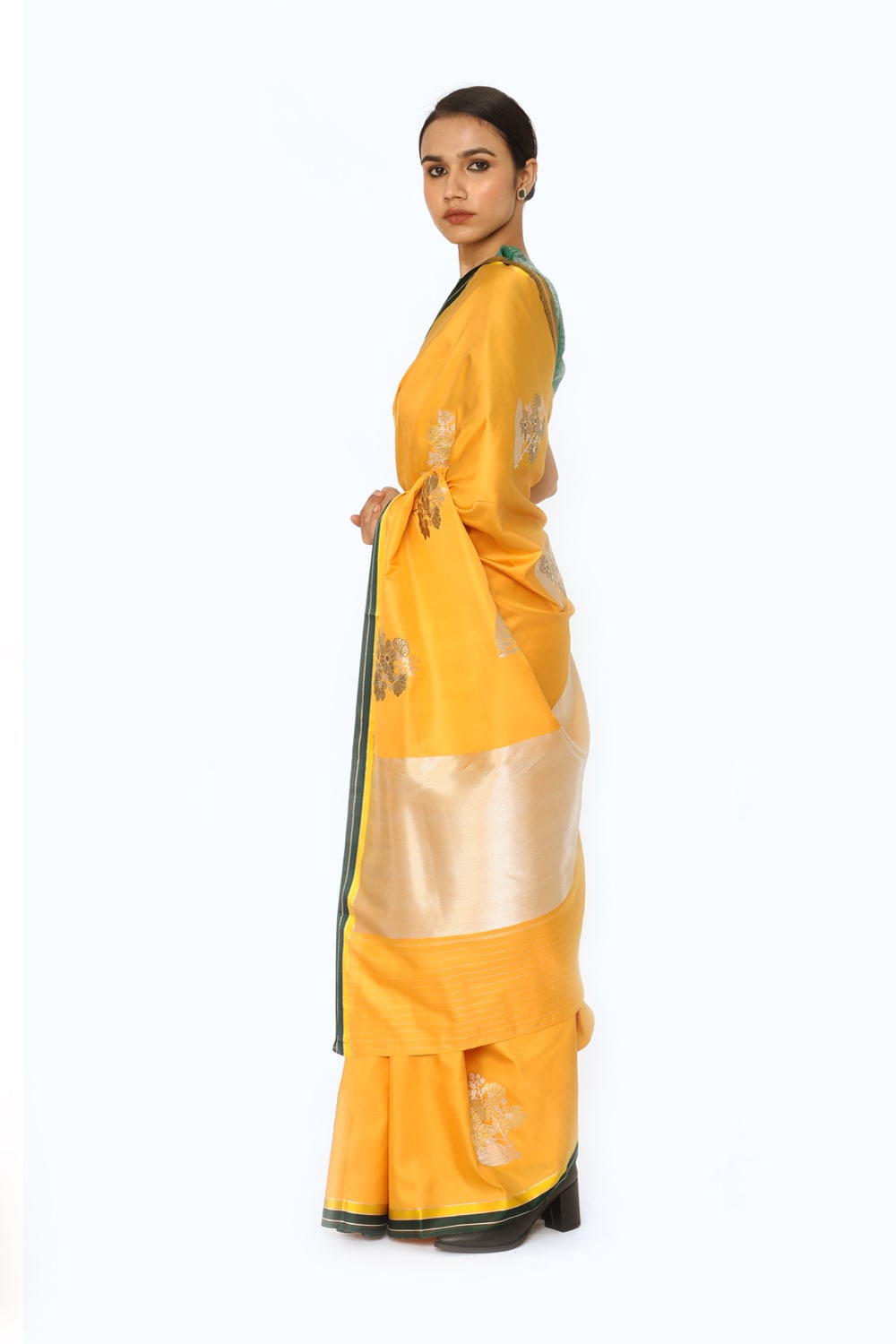 AMOLI – Marigold Yellow Saree