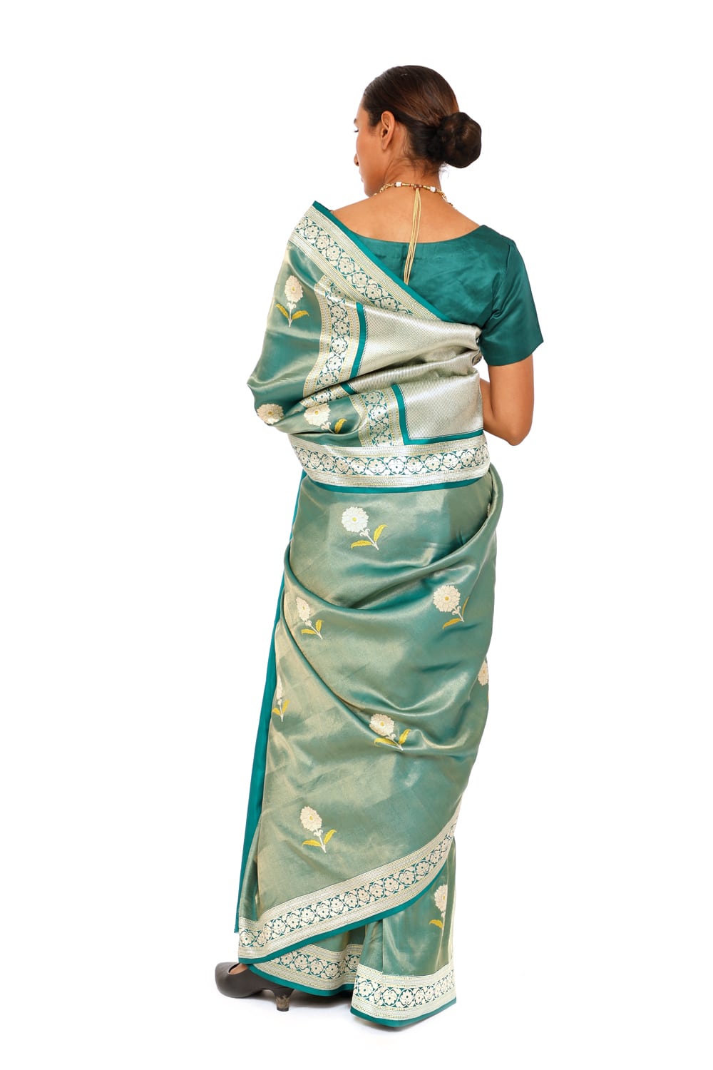 Dhara - Green Saree