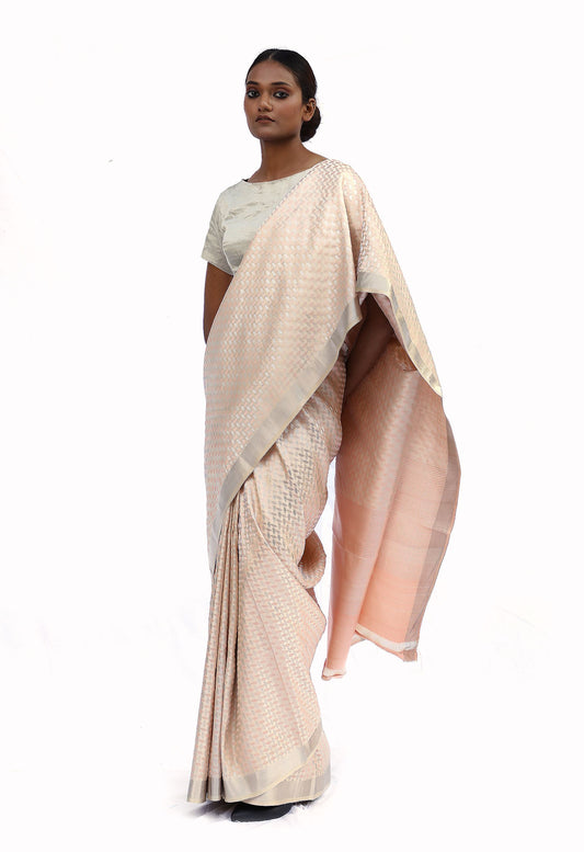 ITTA - onion pink mashru silk saree