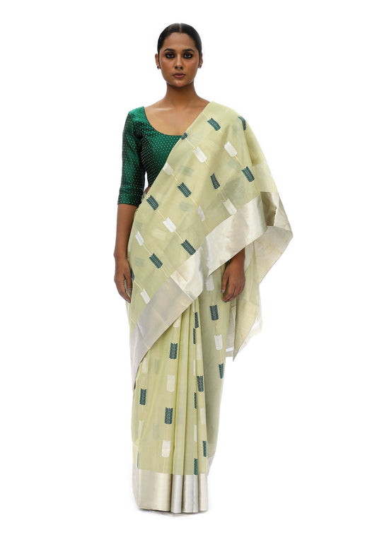 Palasha - Pista Green Saree