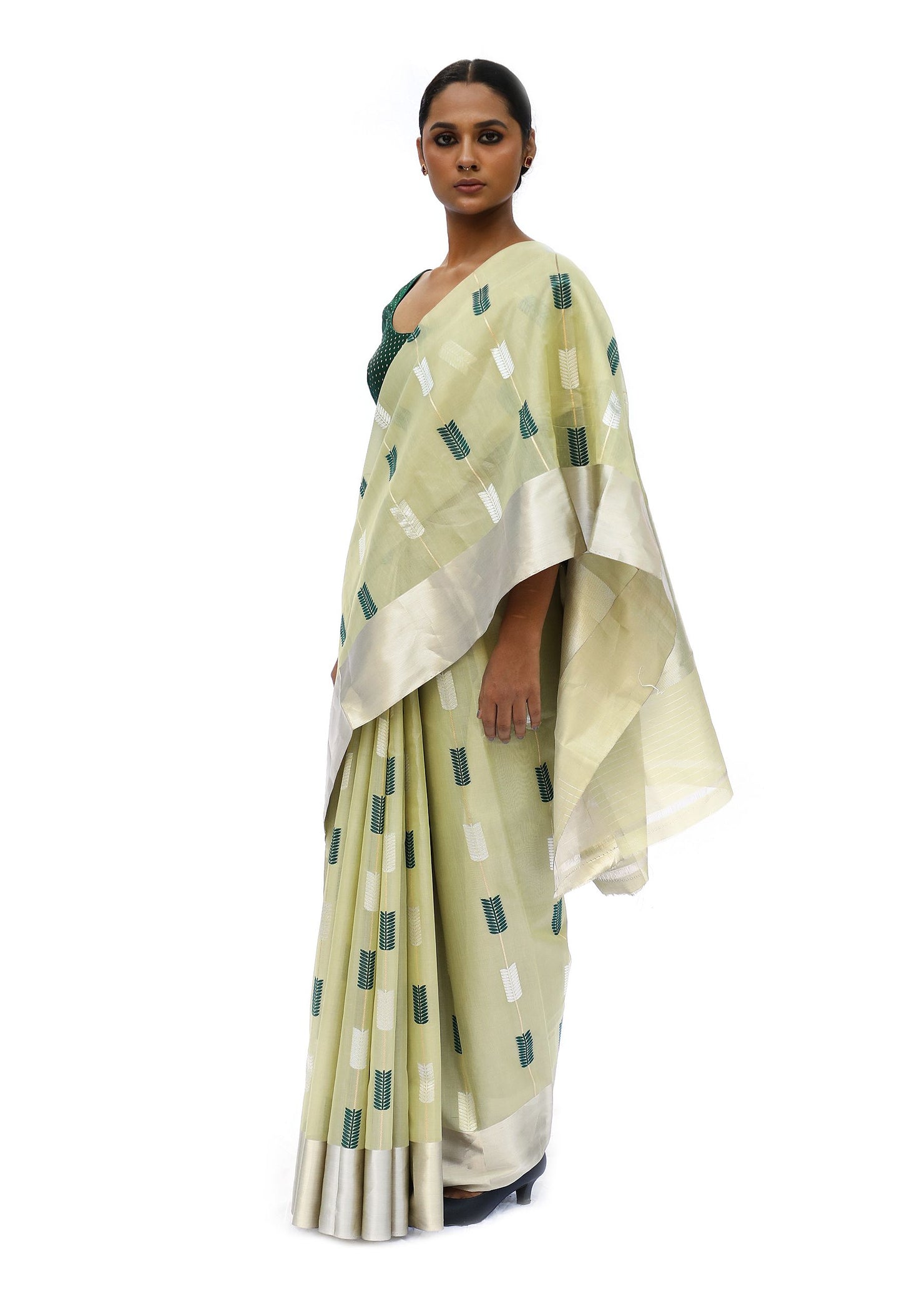 Palasha - Pista Green Saree