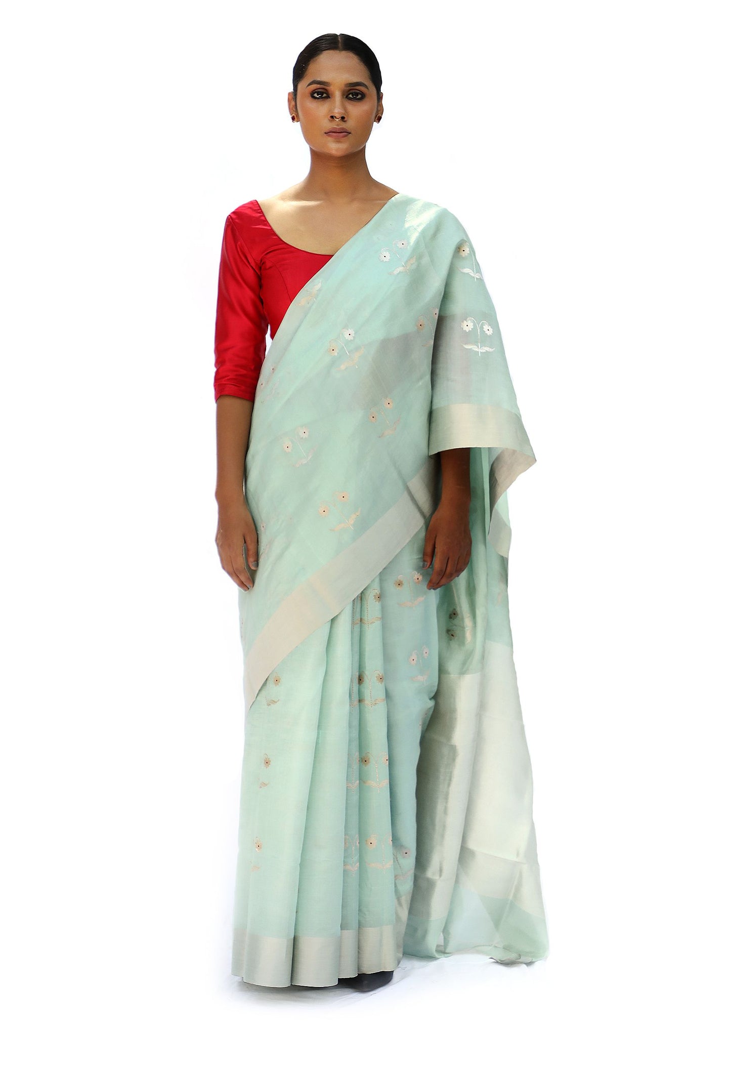 Palasha - Mint Blue Saree