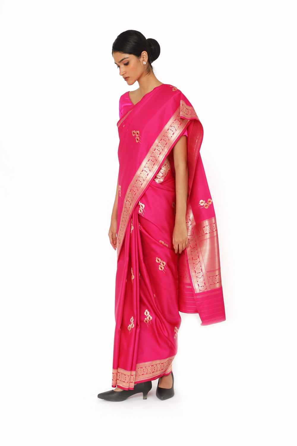 SUMAH – rani pink saree