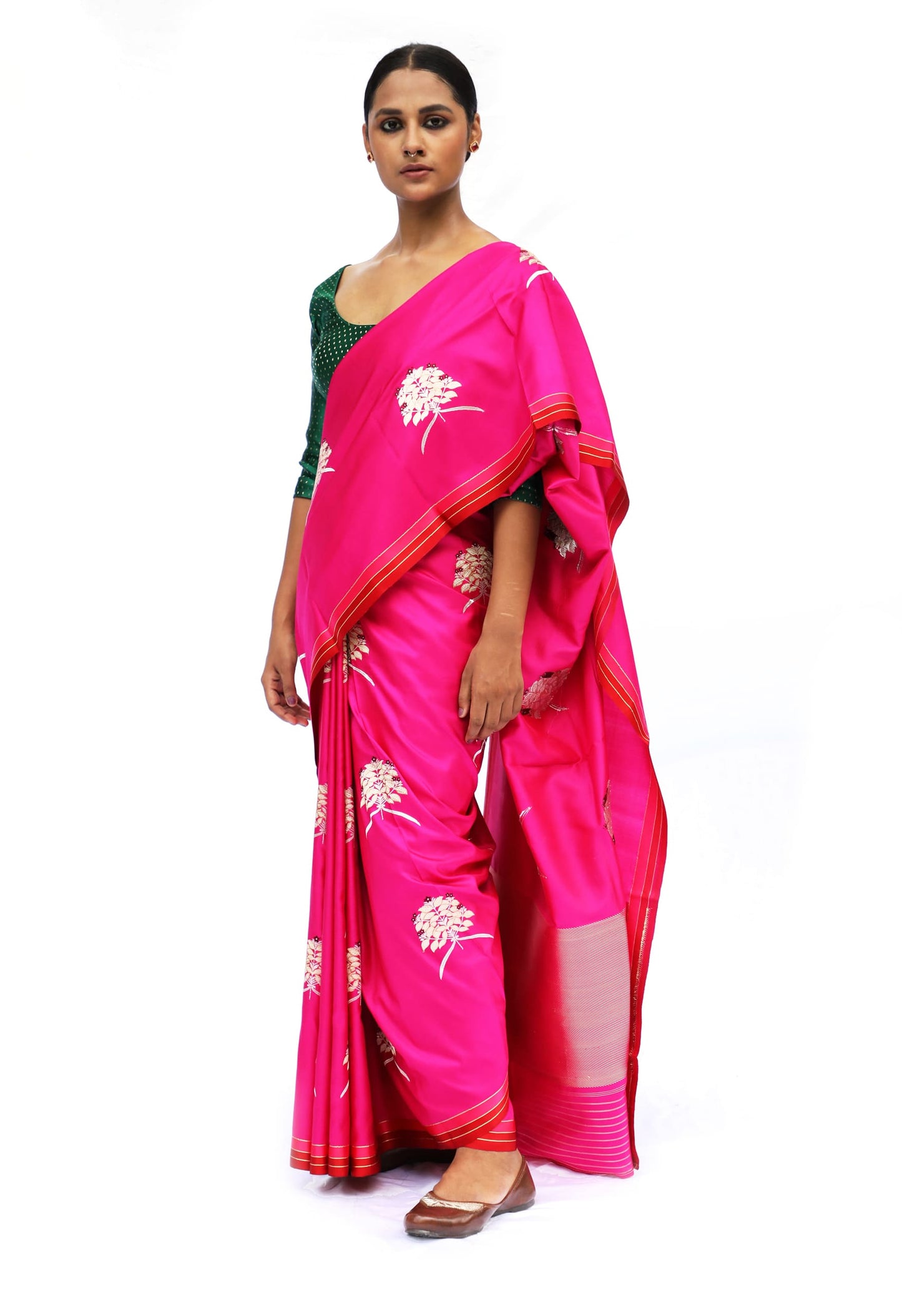 Prakriti - Rani Katan Silk Saree