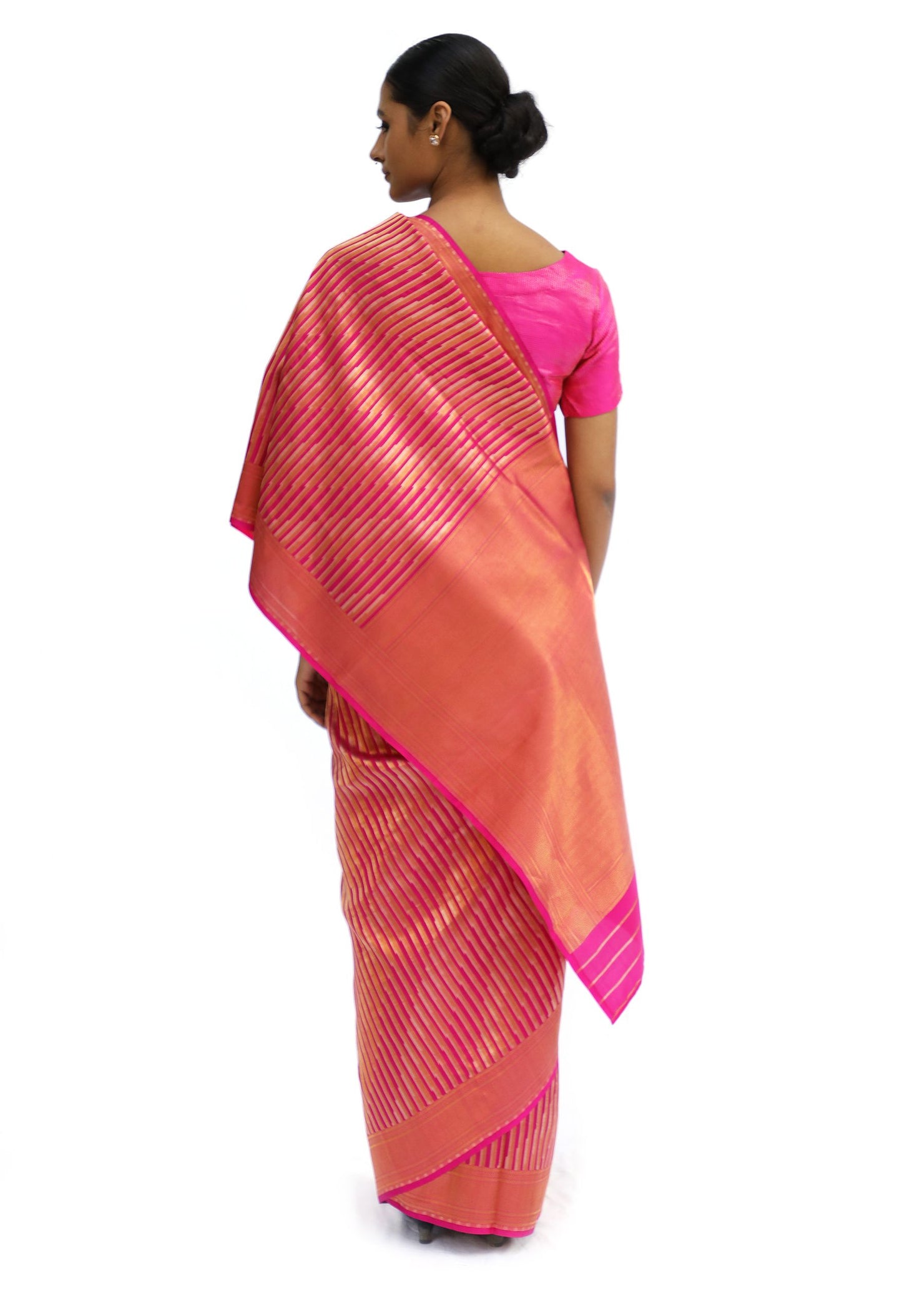 ADVAITA - rani pink saree