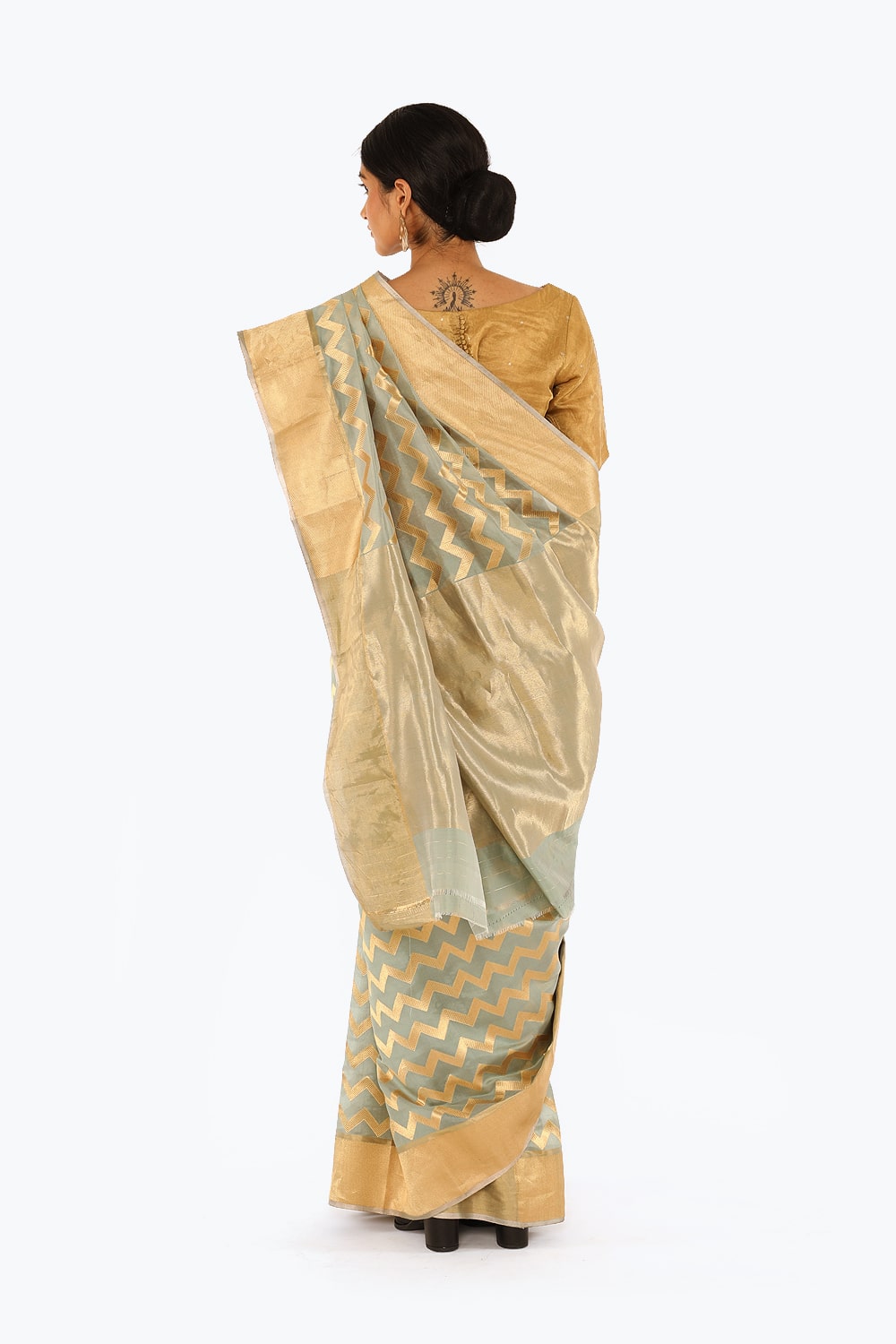 Niketa -  Smoke Gray Saree