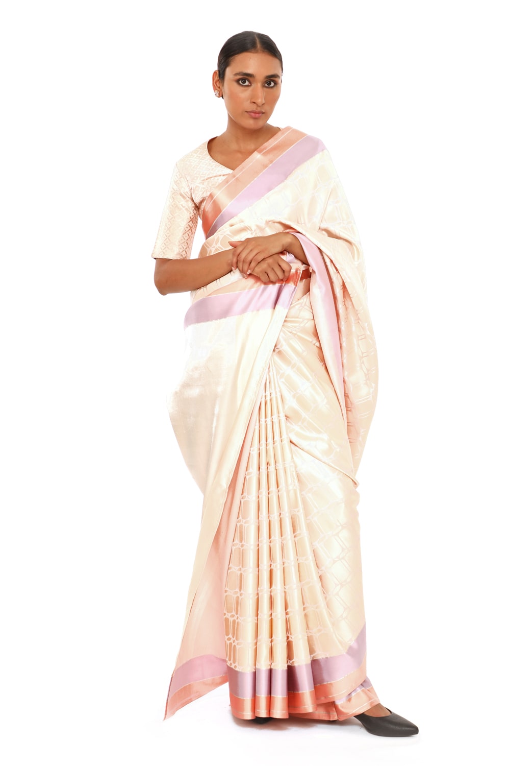 Madhukosh  Baby Pink Saree