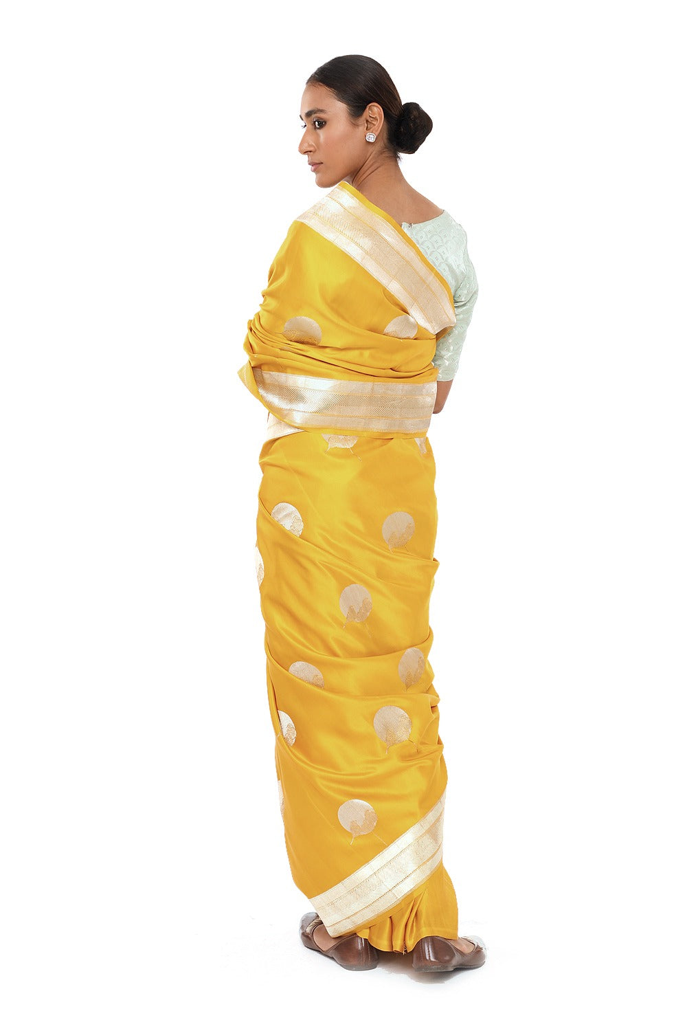 Agila - Mustard Saree